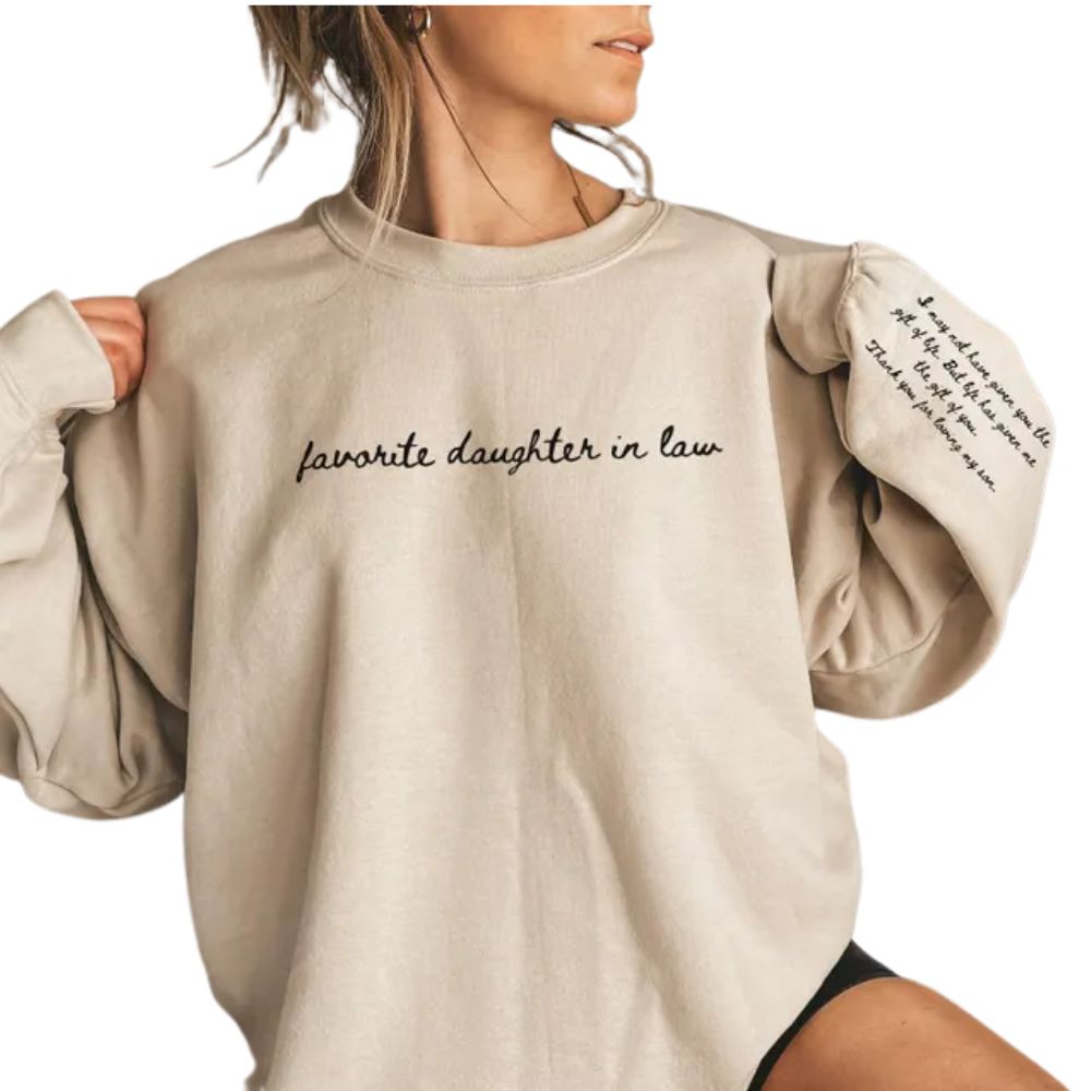 Favorite Daughter In Law Sweatshirt, Wedding Sweatshirt For Daughter In Law 2D0864