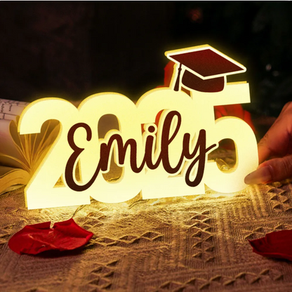 Class Of 2025 Graduation Personalized Light Box, Custom Name Graduation Light Box TD0034