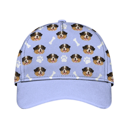 Custom Dog Face Baseball Cap 3D Printed, Custom Photo Pets Cap Hat CP0652