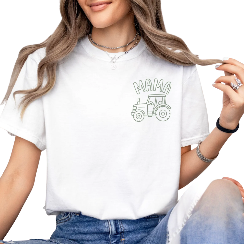 Personalized Tractor First Birthday Matching Family T Shirt, Custom Tractor Birthday Family Shirts ET1246