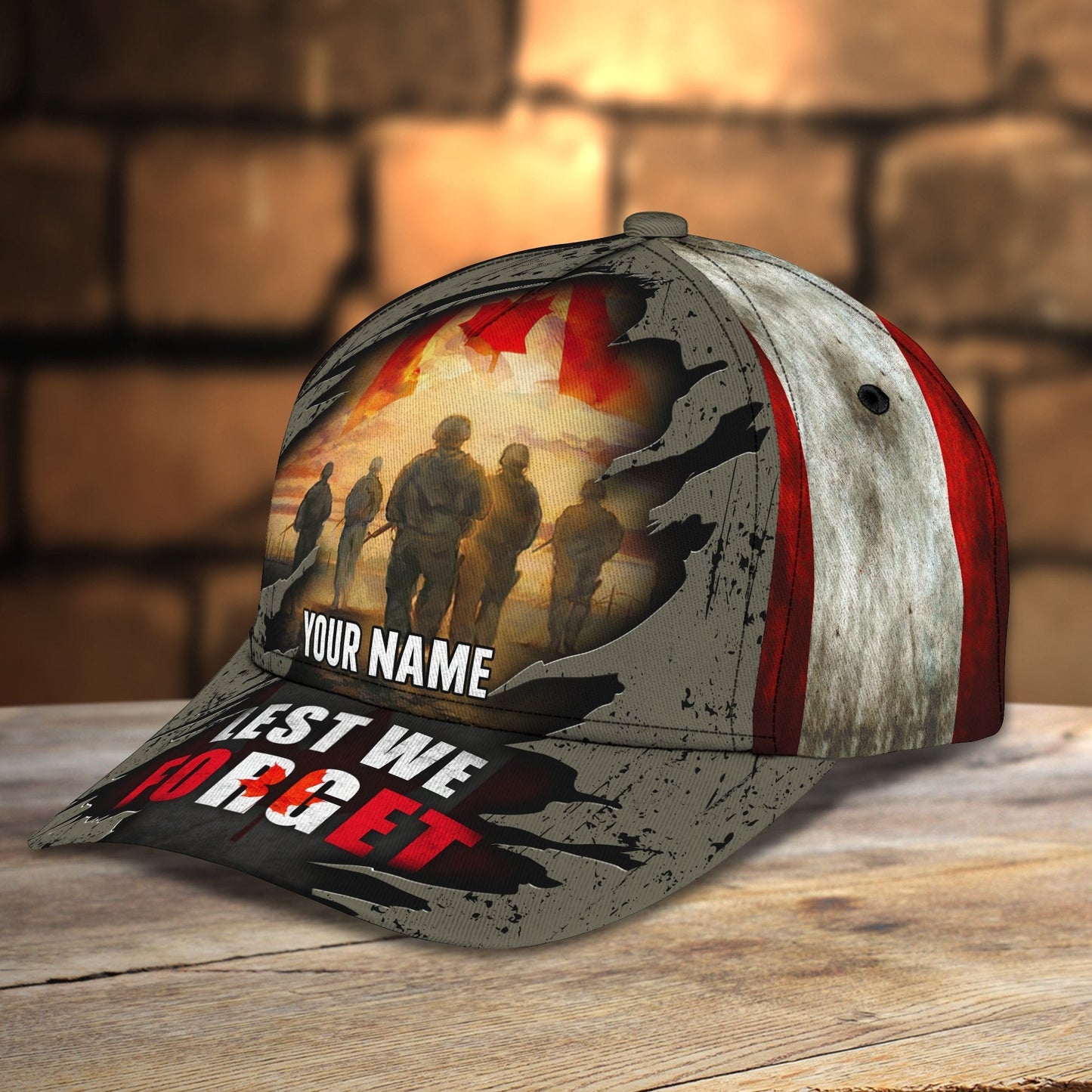 3D Classic Cap Let's We Forget Personalized Name Cap 58 Lasfour CA2404