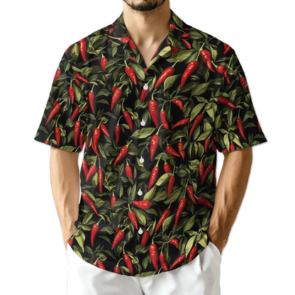 Chili Tropical Hawaiian Shirt For Men Women, Chili Hawaiian Shirt HE0762
