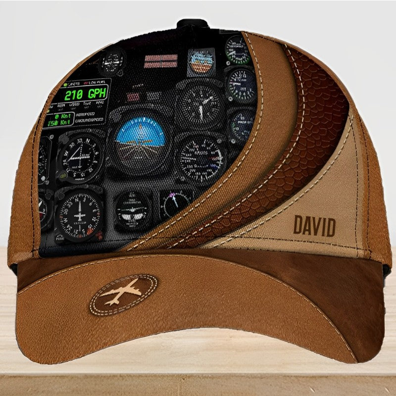 Personalized Pilot Classic Cap, Personalized Gift for Pilot CA0043