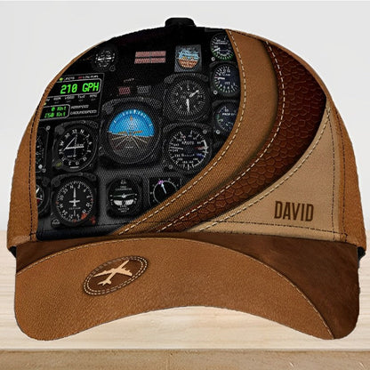 Personalized Pilot Classic Cap, Personalized Gift for Pilot CA0043