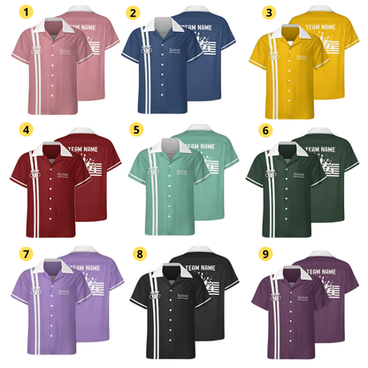 Custom Pink Vinatge Bowling Hawaiian Shirt For Men Women, Custom Vintage Bowling Team Shirt BE0255