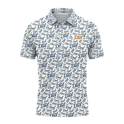 Boy Dad Golf Polo Shirt For Father's Day, Dad With Boy Golf Shirts GE0460