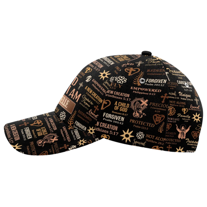 God Say I Am Custom Christian Baseball Cap, Personalized Faith God Hats CP0573