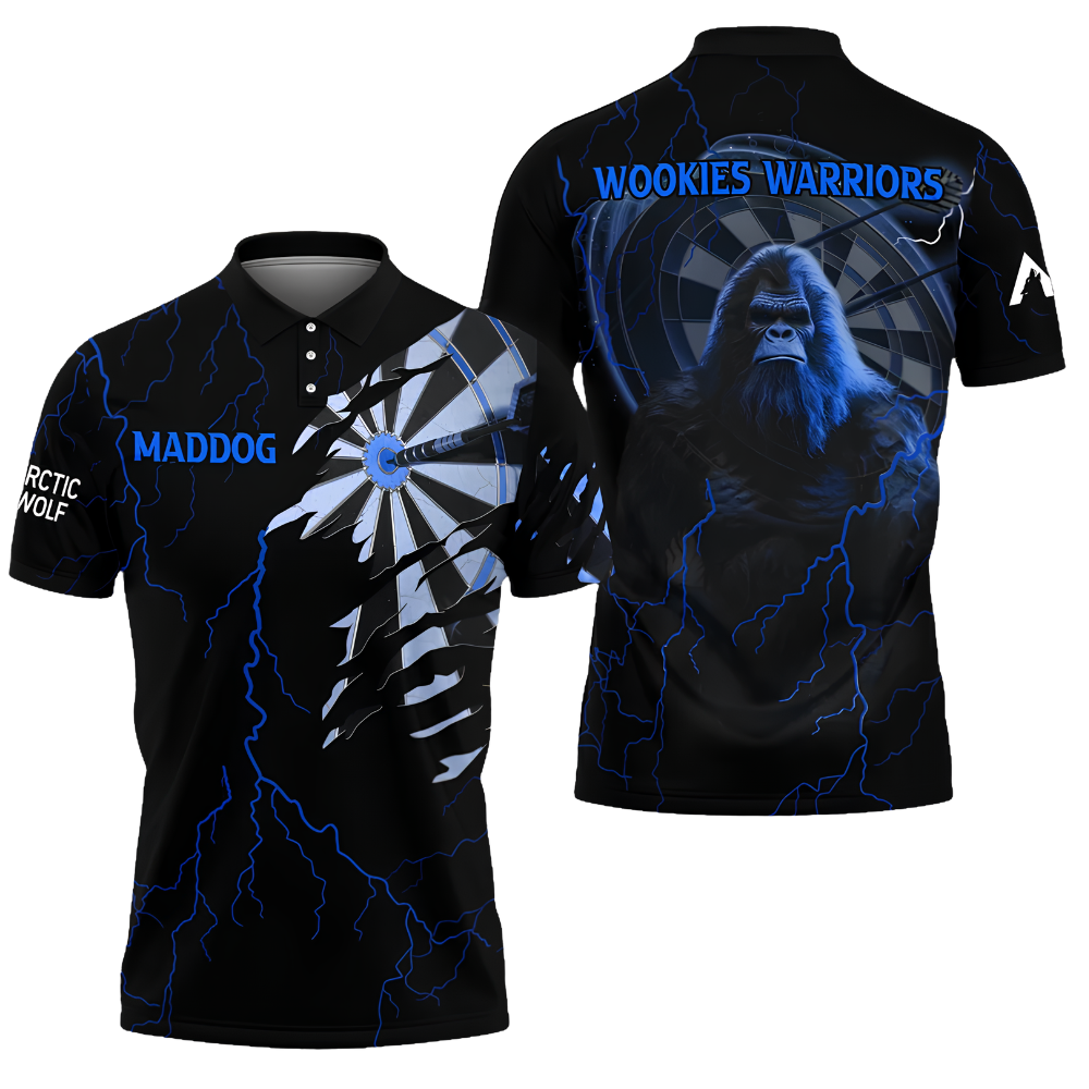 Bigfoot Thunder Custom Mens Darts Polo Shirt, Custom Bigfoot Team Dart Shirt DZ0169