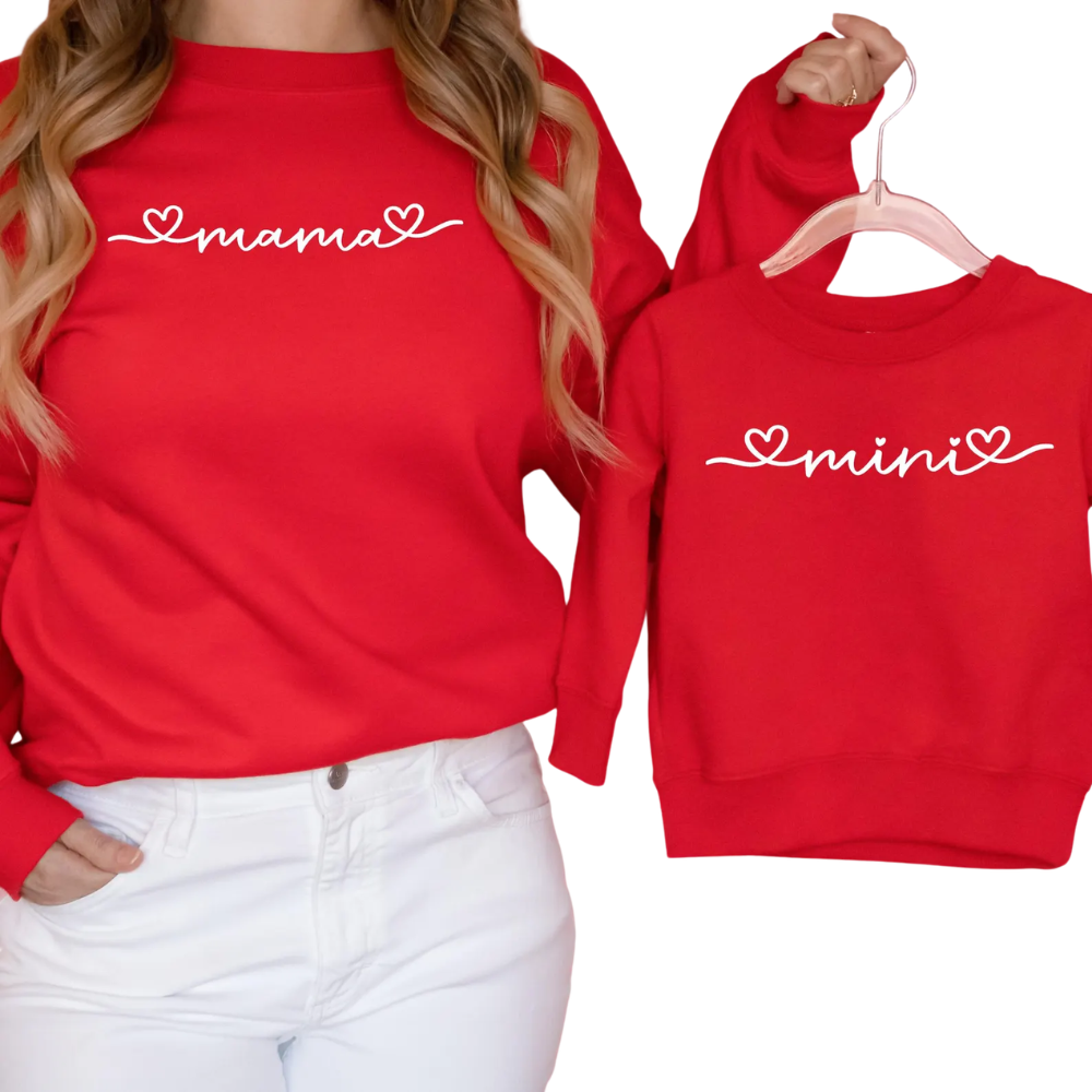 Matching Mama And Mini Sweatshirt, Mother And Daughter Sweatshirt ET1397
