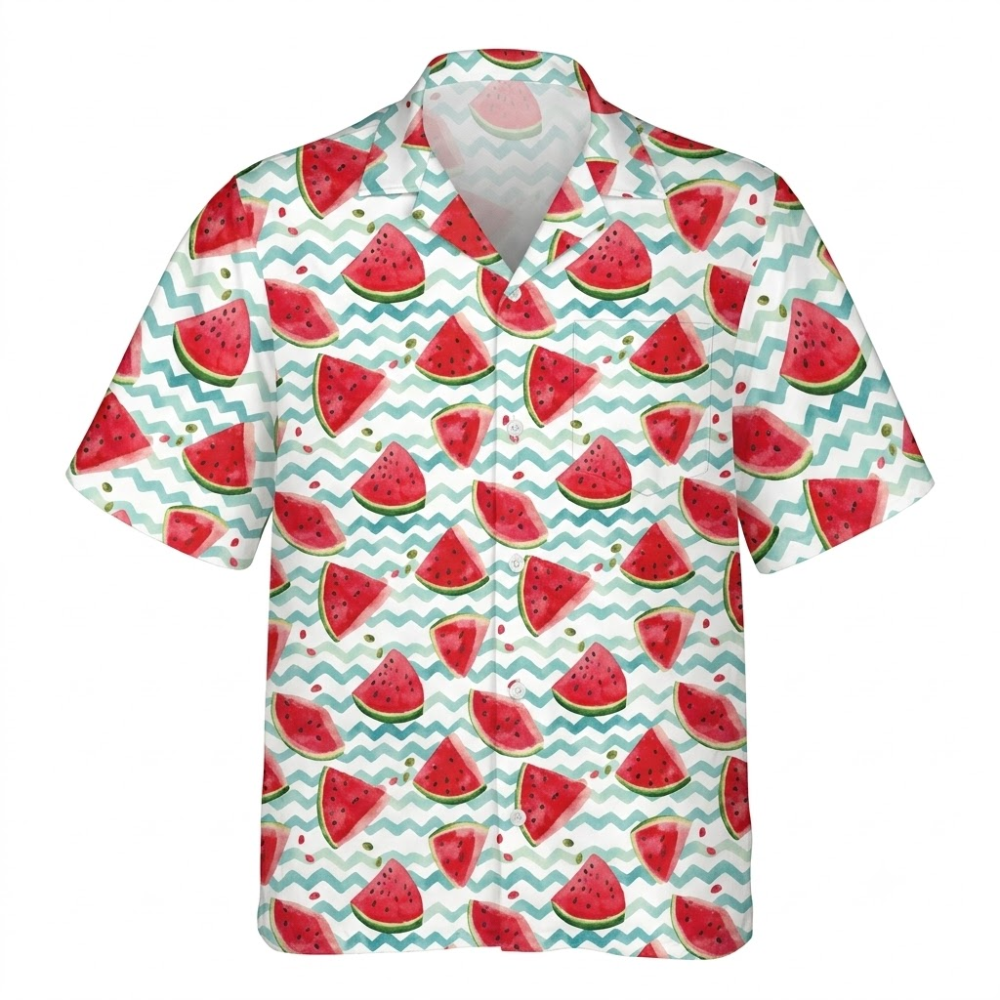 Watermelon Hawaiian Shirt For Men And Women, Watermelon Lover Hawaiian Shirt HE0767