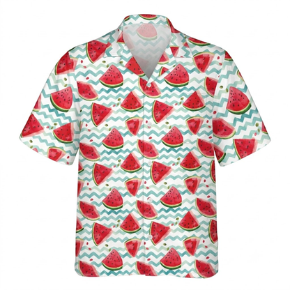 Watermelon Hawaiian Shirt For Men And Women, Watermelon Lover Hawaiian Shirt HE0767