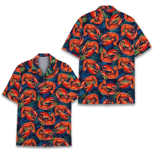 Red Lobster Tropical Hawaiian Shirt For Men Women, Lobster Hawaiian Shirt HE0645