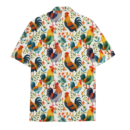 Rooster Mens Hawaiian Shirt, Rooster Lover Hawaiian Shirt HE0656