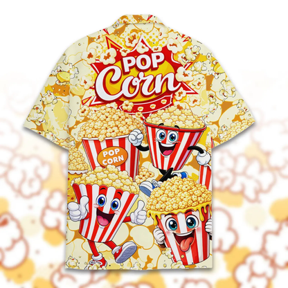 Funny Popcorn Hawaiian Shirt Men And Women, Popcorn Lover Hawaiian Shirt HE0646
