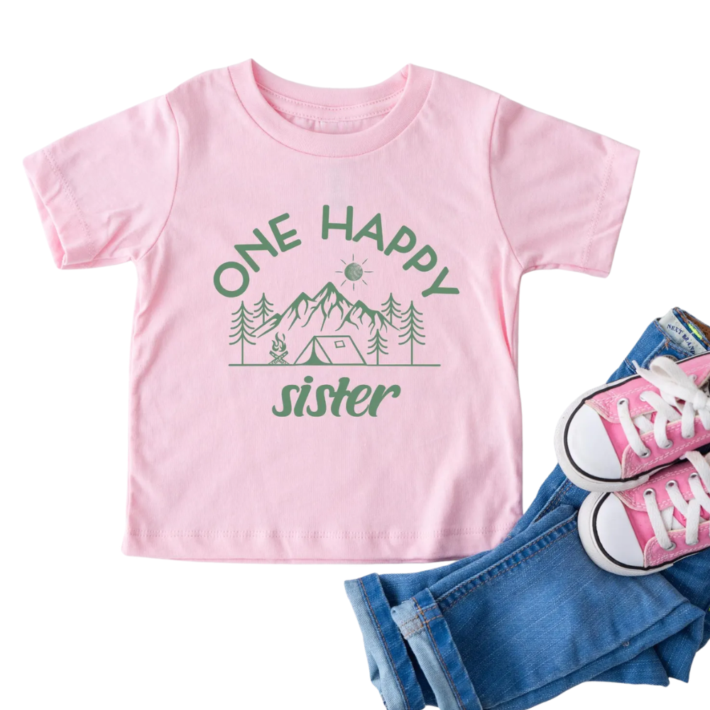 Personalized One Happy Camping Family 1st Birthday Matching Shirt, Custom Camp First Birthday Family Shirts ET1311