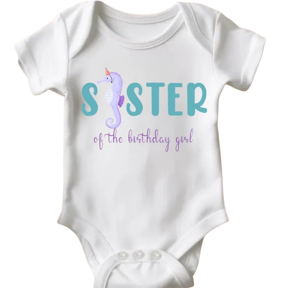 Matching Mermaid Birthday T Shirts For Family, Family Mermaid Birthday Shirts ET0335