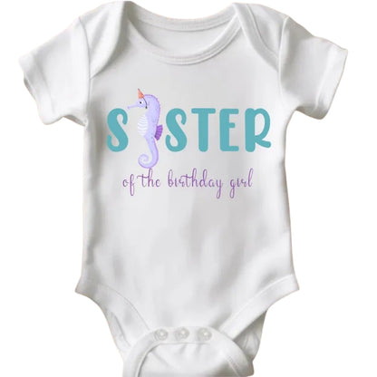 Matching Mermaid Birthday T Shirts For Family, Family Mermaid Birthday Shirts ET0335