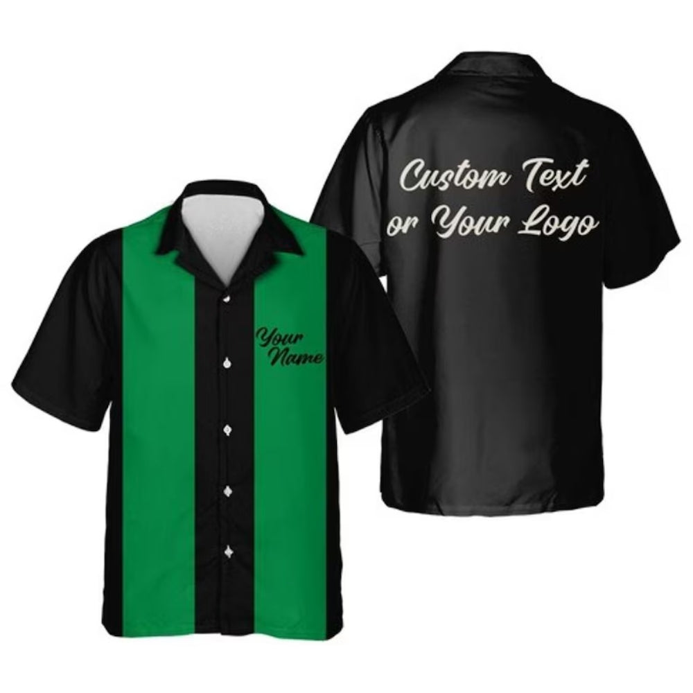 Custom Vintage Bowling Hawaiian Shirt With Logo For Men Women, Custom Bowling Shirts BE0161