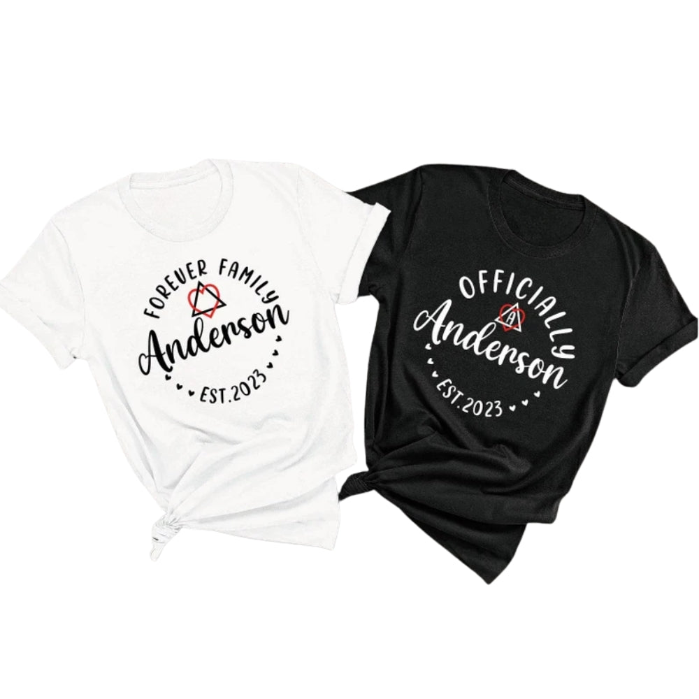Forever Family Offical Personalized Matching T Shirts For Family, Custom Adoption Day Family Shirts ET0610