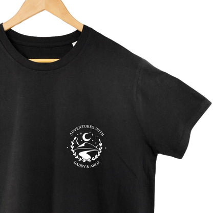 Adventure With Daddy Custom Dad And Me Matching T Shirt For Father Day, Custom Family Hiking Matching Shirts For Dad And Kids ET0926