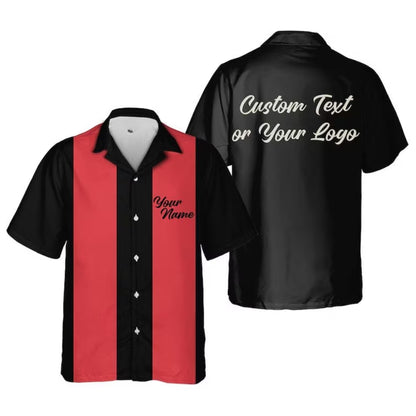 Custom Vintage Bowling Hawaiian Shirt With Logo For Men Women, Custom Bowling Shirts BE0161