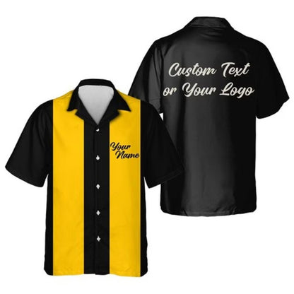 Custom Vintage Bowling Hawaiian Shirt With Logo For Men Women, Custom Bowling Shirts BE0161