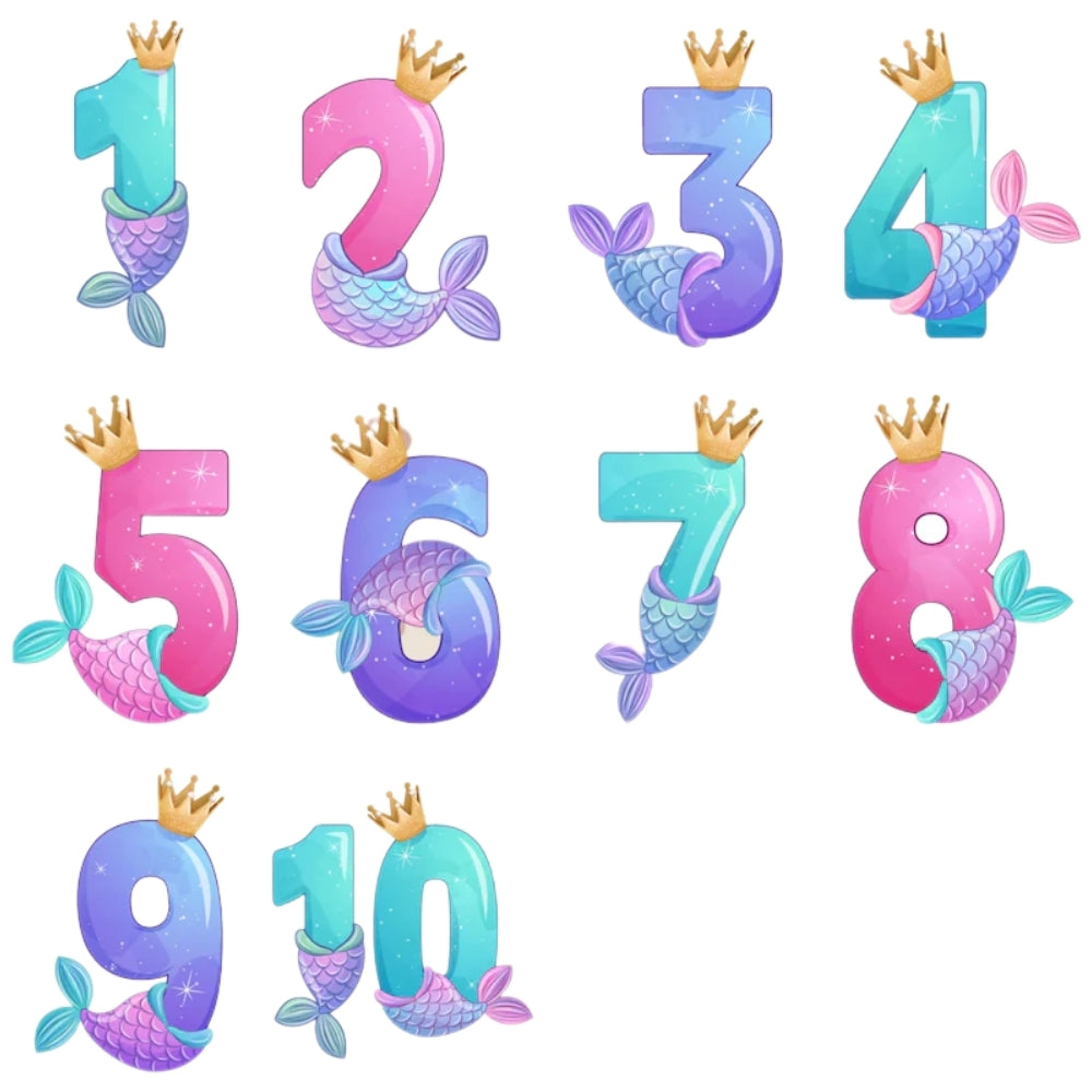 Birthday Mermaid Custom Matching Family T Shirts, Personalized Family Mermaid Birthday Shirts ET0336