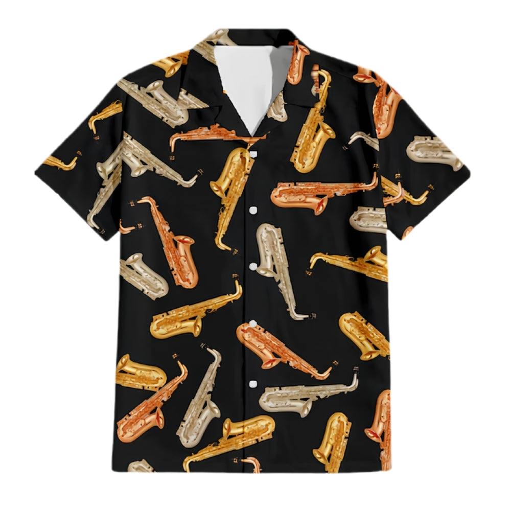 Saxophones Hawaiian Shirt For Men And Women, Saxophonist Hawaiian Shirts HE0325