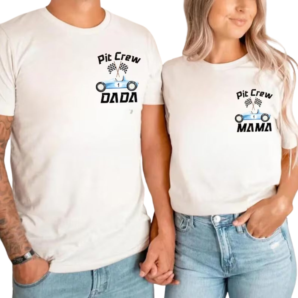 Fast One Pit Crew Custom Matching Family 1st Birthday T Shirts, Custom First Birthday Shirts For Family ET0068