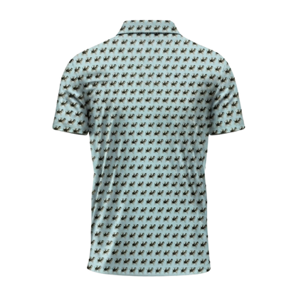 Mens Beagle Golf Polo Shirt Cyan, Dog Beagle Golf Shirts GZ0388