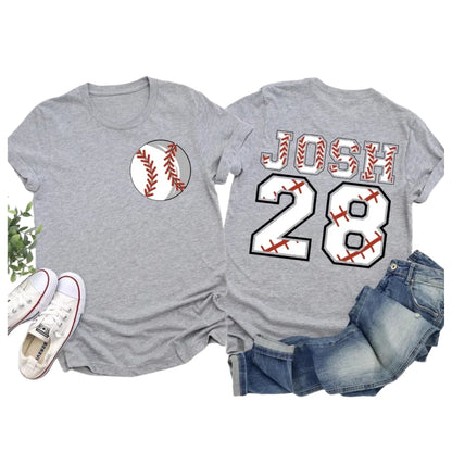 Personalized Matching Family Baseball T Shirts, Custom Baseball Family Shirts ET0508
