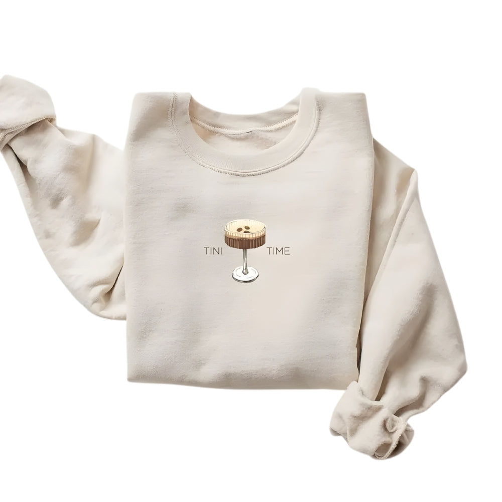 Tini Time Espresso Martini Sweatshirt, Espresso Martini Social Club Sweatshirt 2D0328
