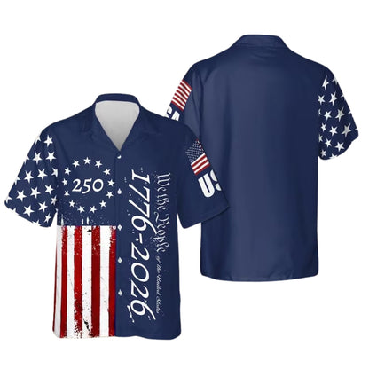 We The People 1776-2026 USA Flag Matching Family Hawaiian Shirt, 4th Of July Family Matching Shirts ET0765