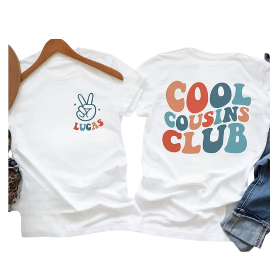 Cool Cousin Club Custom Name Matching Cousin T Shirts, Matching Shirts For Cousins ET0212
