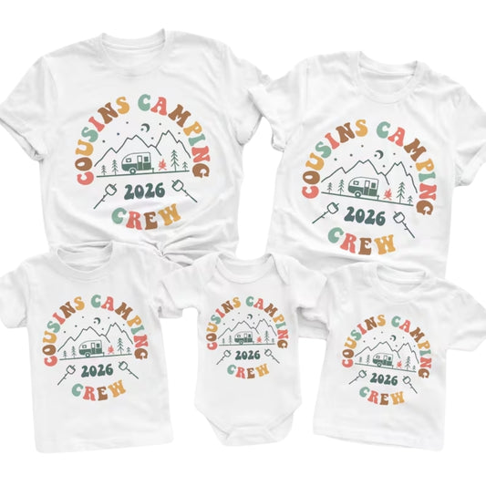 Cousin Camping Crew Matching Family T Shirt, Custom Camping Matching Shirts For Cousin ET0616