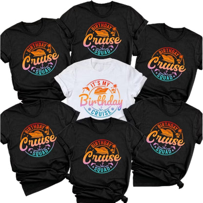It's My Birthday Cruise Matching Family T Shirts, Cruise Birthday Matching Shirts For Family ET0340