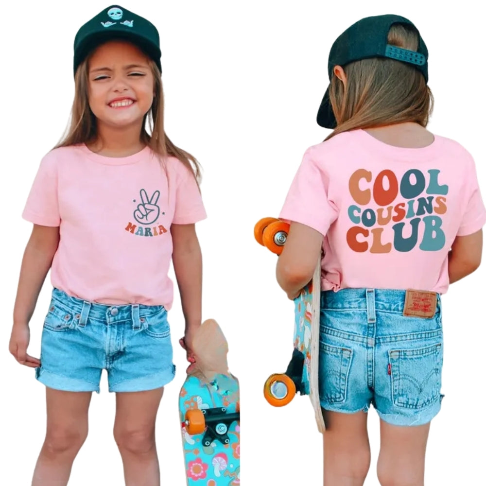Cool Cousin Club Custom Name Matching Cousin T Shirts, Matching Shirts For Cousins ET0212