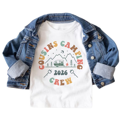 Cousin Camping Crew Matching Family T Shirt, Custom Camping Matching Shirts For Cousin ET0616