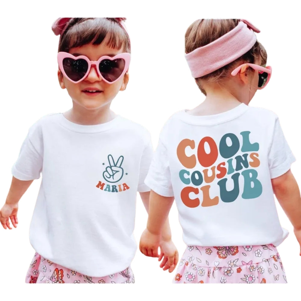Cool Cousin Club Custom Name Matching Cousin T Shirts, Matching Shirts For Cousins ET0212