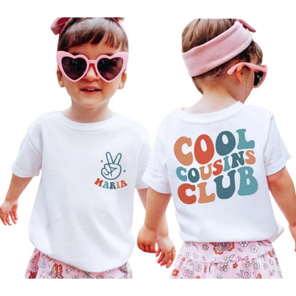 Cool Cousin Club Custom Name Matching Cousin T Shirts, Matching Shirts For Cousins ET0212