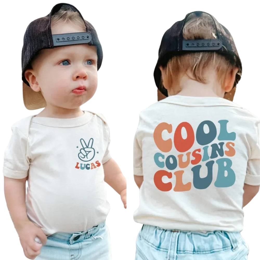 Cool Cousin Club Custom Name Matching Cousin T Shirts, Matching Shirts For Cousins ET0212