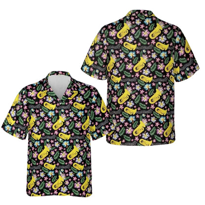 Tuba Floral Aloha Hawaiian Shirt Men Women, Tuba Hawaiian Shirts For Tubist HE0328