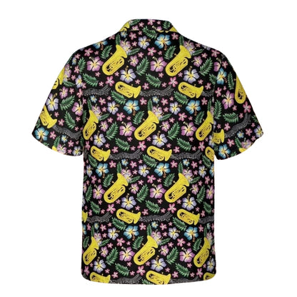 Tuba Floral Aloha Hawaiian Shirt Men Women, Tuba Hawaiian Shirts For Tubist HE0328
