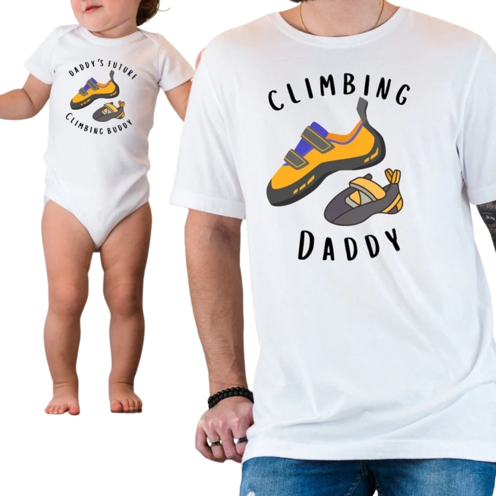 Climbing Daddy Daddy's Future Climbing Buddy Matching Daddy And Me T Shirts, Father Day Climbing Matching Shirt For Dad ET0932