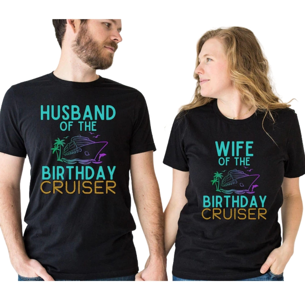 Personalized Cruising Into My 21st Birthday Family T Shirts, Custom Matching Birthday Shirts For Family ET0617