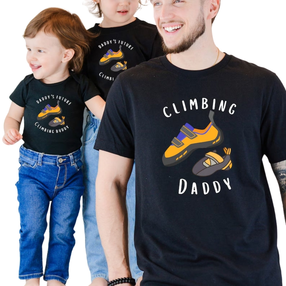 Climbing Daddy Daddy's Future Climbing Buddy Matching Daddy And Me T Shirts, Father Day Climbing Matching Shirt For Dad ET0932