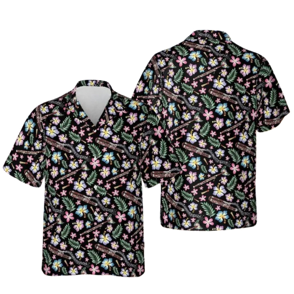 Bassoons Floral Hawaiian Shirt Men Women, Bassoons Lover Hawaiian Shirts HE0329