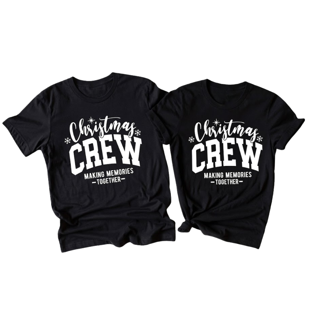 Matching Christmas Crew Making Memories Together Family T Shirt, Christmas Family Matching Shirts ET1181