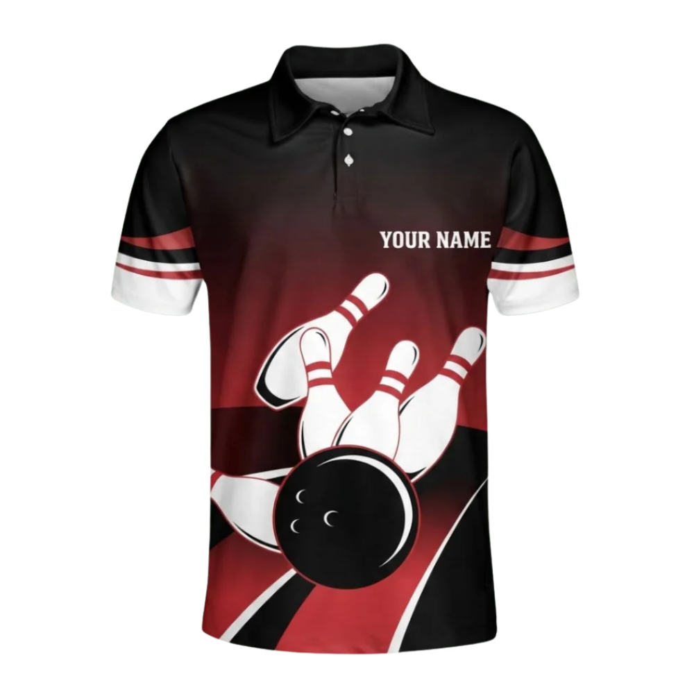Some Grandpas Play Bingo Real Grandpas Bowl Custom Mens Bowling Polo Shirt, Custom Funny Team Bowling Shirts  BZ0575