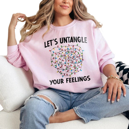 Let's Untangle Your Feelings Sweatshirt, School Psychologist Sweatshirt 2D0541